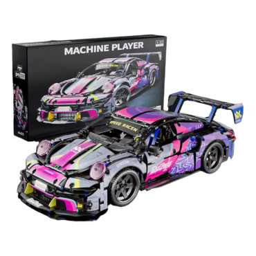KIT DE BLOCOS DE MONTAR MACHINE PLAYER CARRO DE DRIFT 1/10 1620 PEÇAS 66623